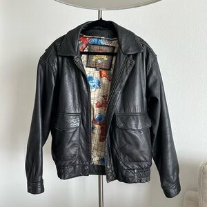 Vintage Adventure Bound Men’s Leather Jacket with Removable Zip Liner